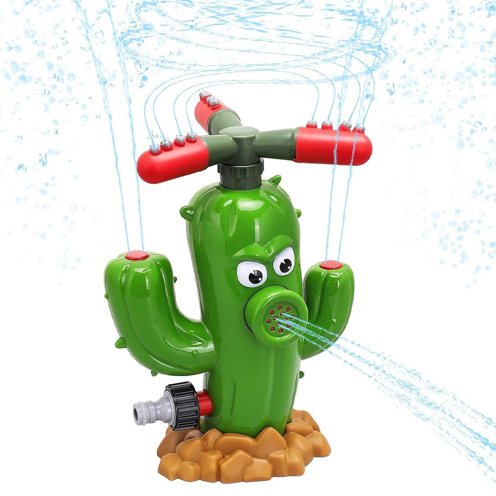 Kids Outdoor Yard - Jouet d'arrosage en forme de cactus,