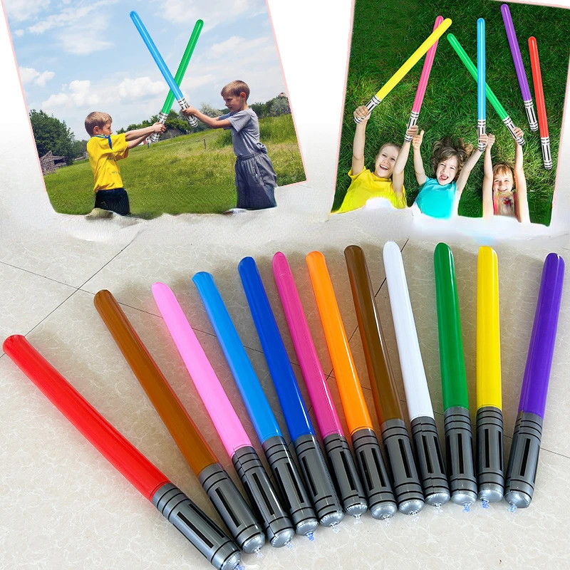 Kids Outdoor Yard Games - Sabre laser gonflable Kawaii de 90cm,