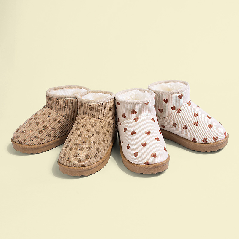 Kids Outdoor Boots - Bottines courtes chaudes d'hiver pour filles,