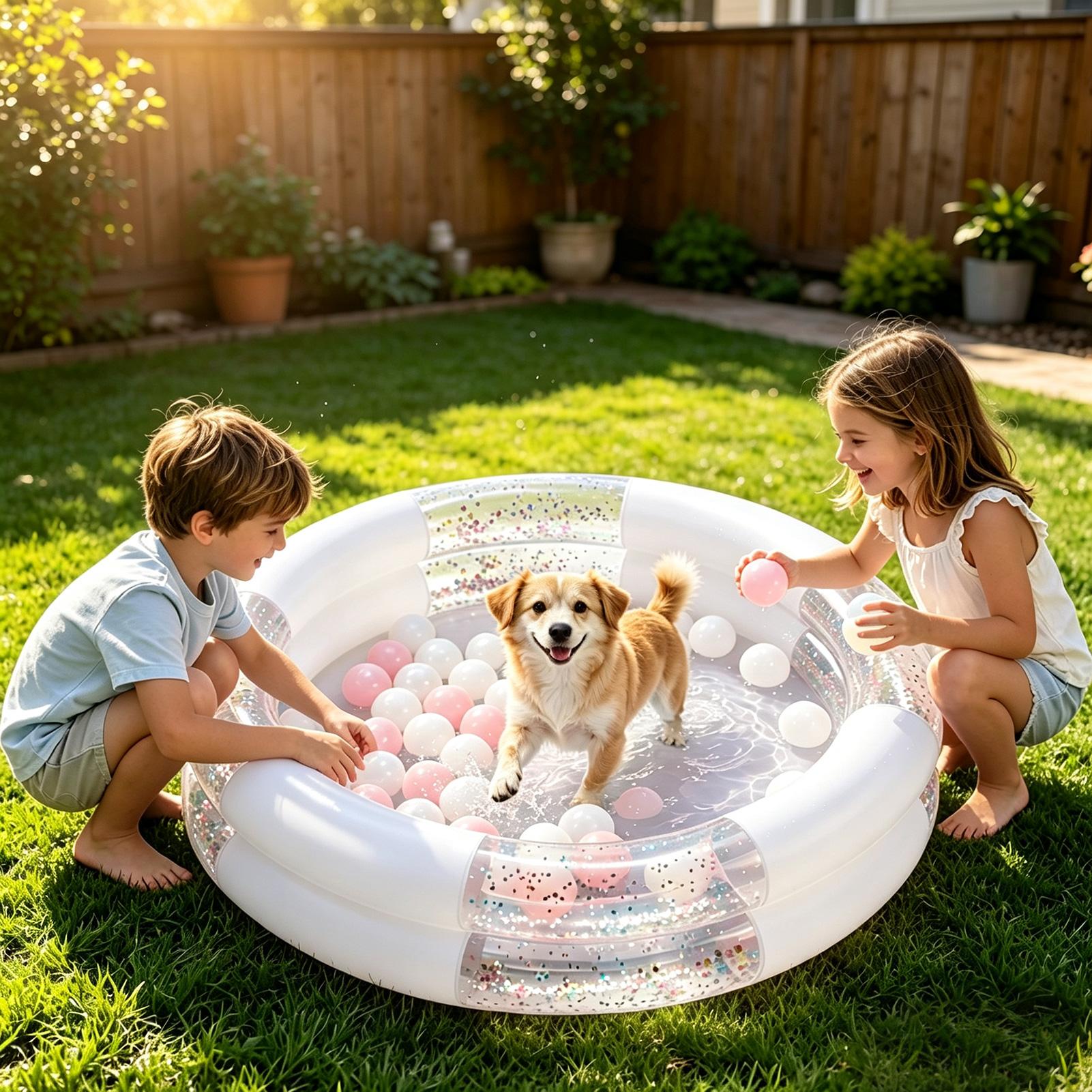 Kids Indoor Outdoor Games - Piscine gonflable pour enfants, petite piscine