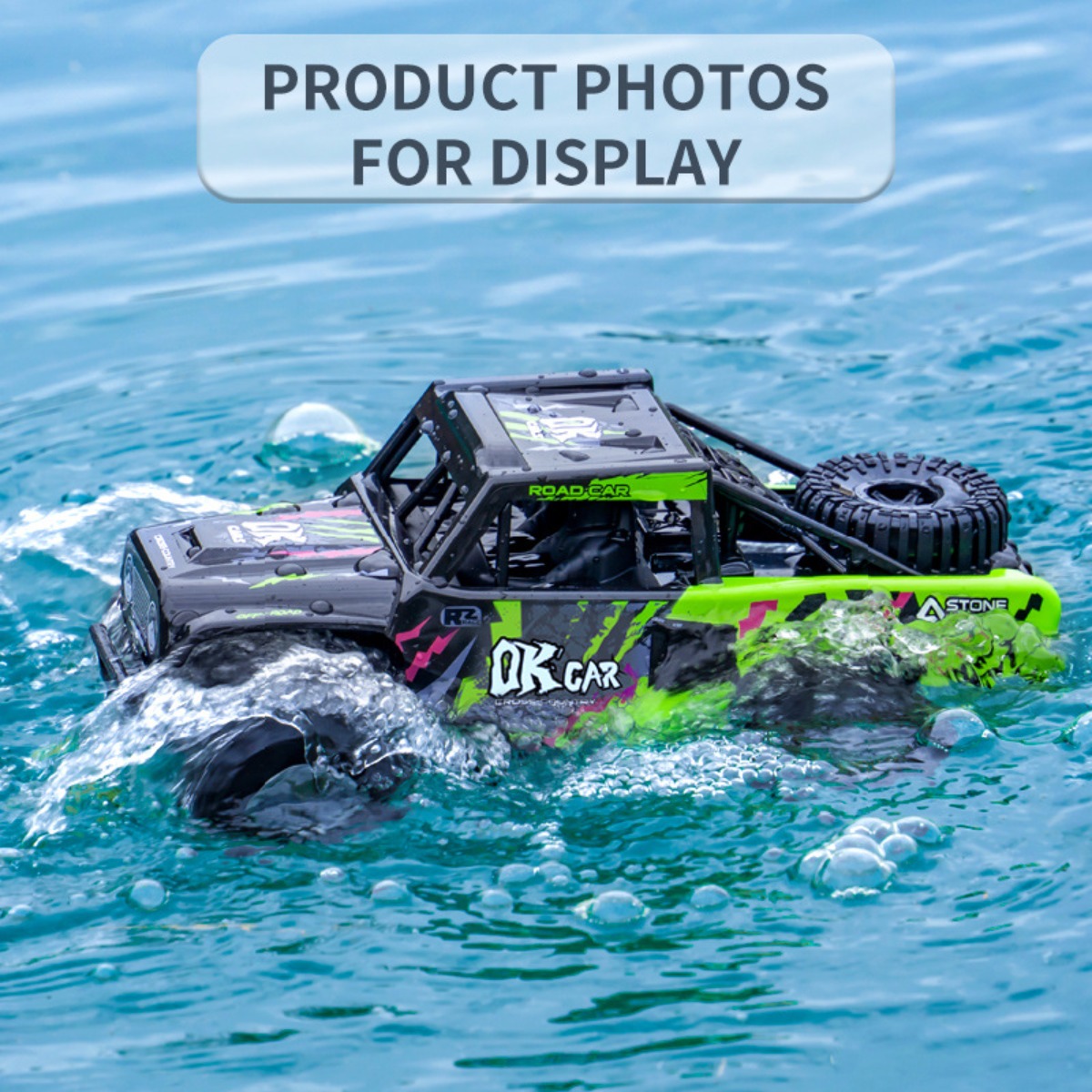Kids Outdoor Vehicles - Voiture RC amphibie 4x4 tout-terrain, véhicule
