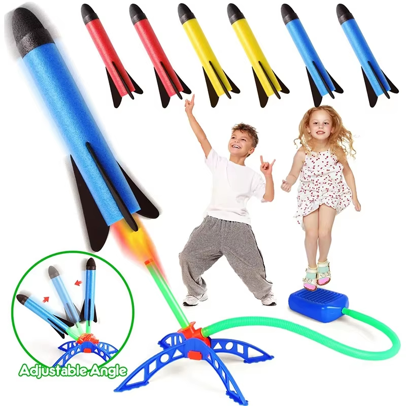 Kids Outdoor Fort Building Kit - Ensemble de jouets fusée à air