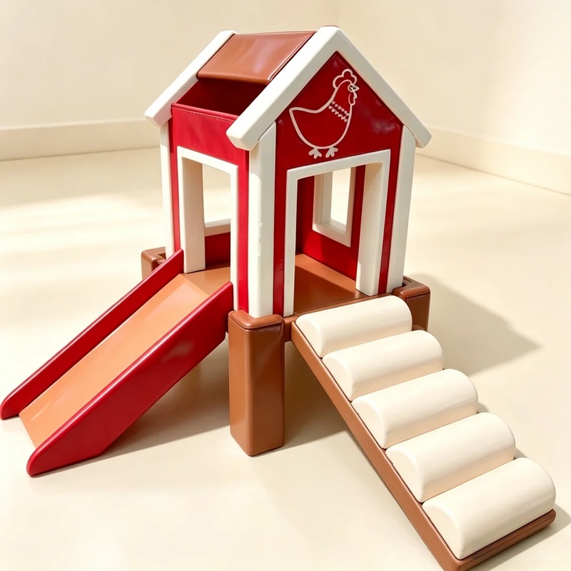 Kids Outdoor Gym Equipment - Maisonnette de jeu souple Poulet de