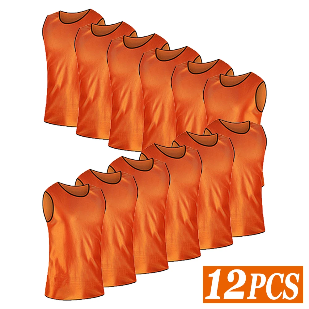 Kids Outdoor Net - 12 Gilets d'entraînement de football en