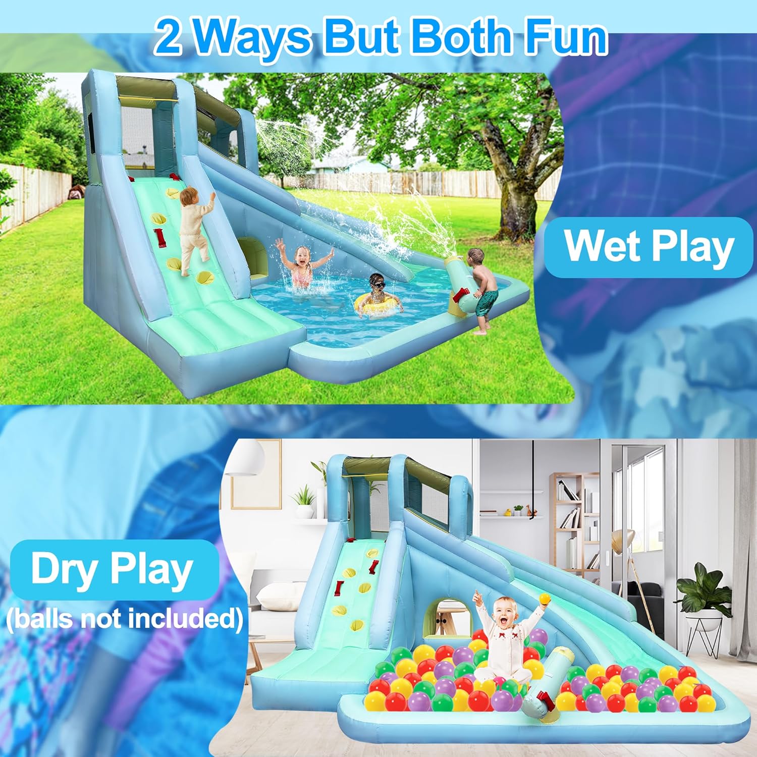 Parc aquatique gonflable 6-en- - Kids Outdoor Pool avis et prix