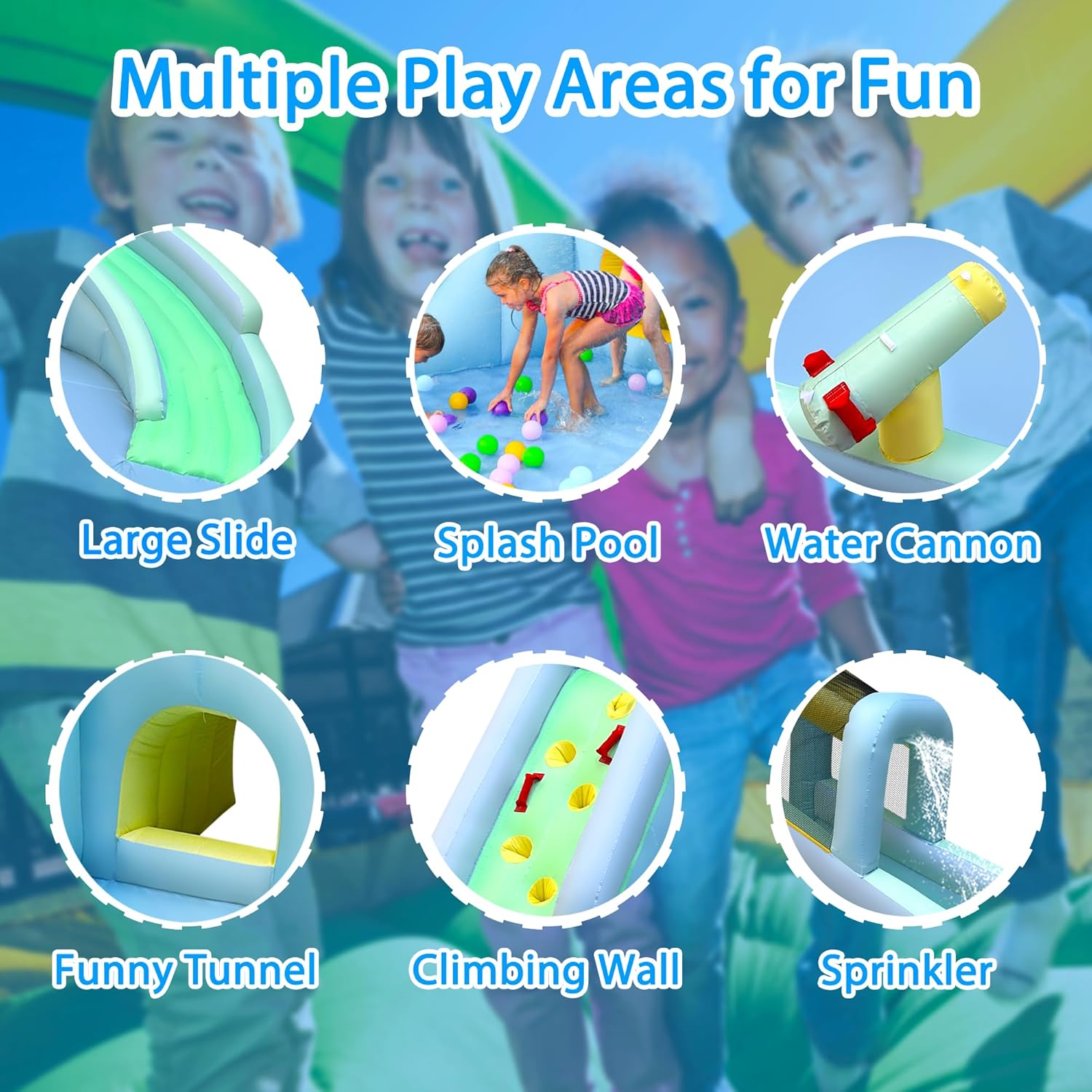 Parc aquatique gonflable 6-en- - Kids Outdoor Pool avis et prix
