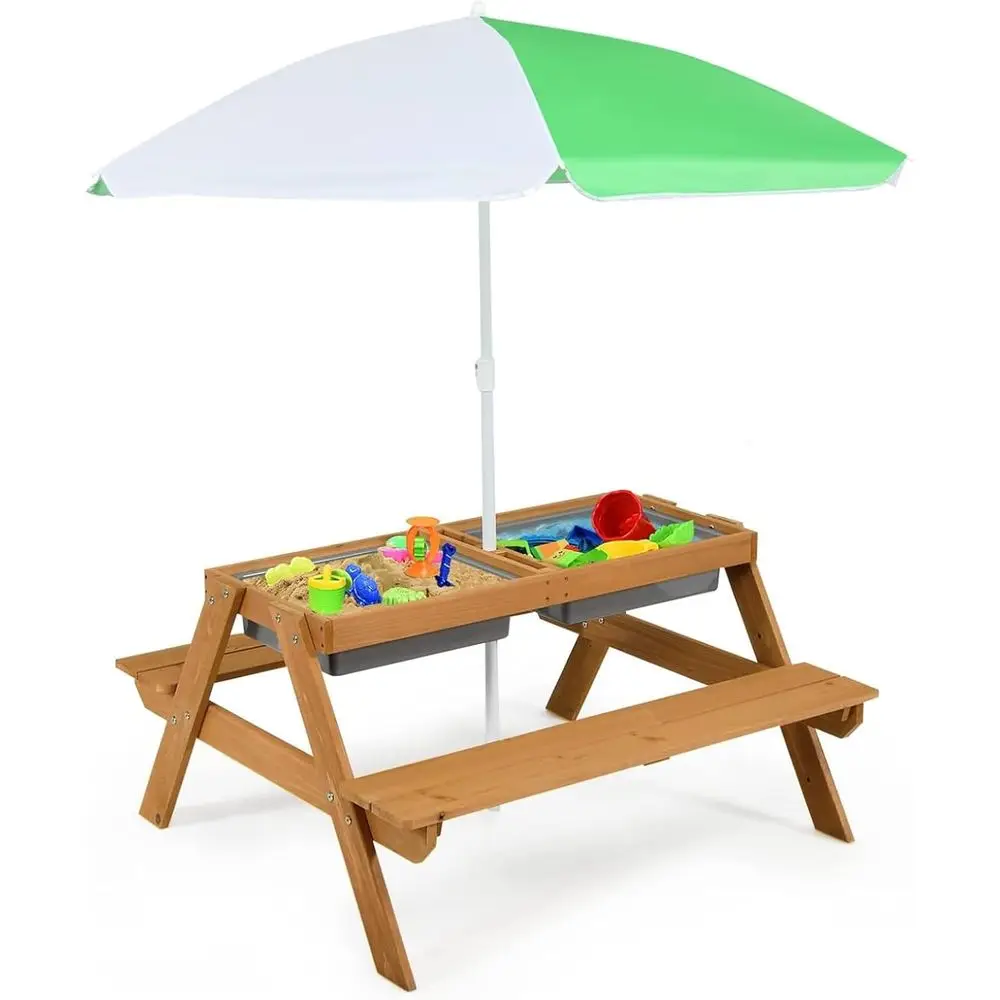 Table de pique-nique 4-en-1 en - Kids Outdoor Umbrella avis et prix