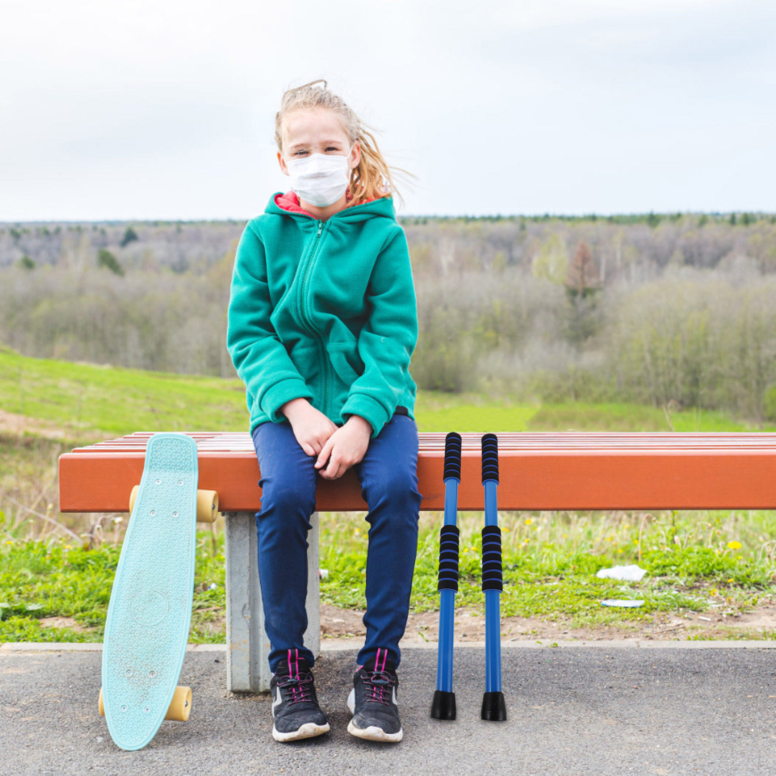 2 pièces, poignées de scooter  - Kids Outdoor Gym Equipment avis et prix