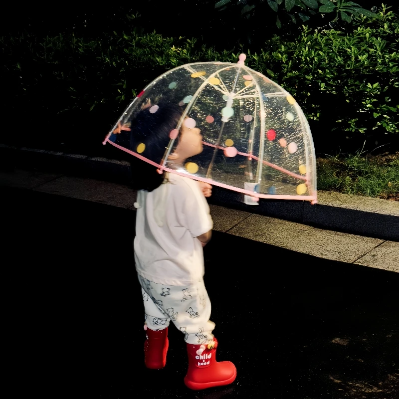 Parapluie transparent à pois p - Kids Outdoor Umbrella avis et prix