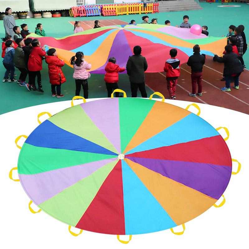 Parachute arc-en-ciel pour enf - Kids Outdoor Umbrella avis et prix