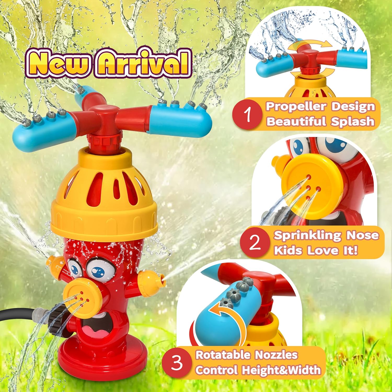 Jouet d'arrosage à jet d'eau,  - Kids Outdoor Yard avis et prix