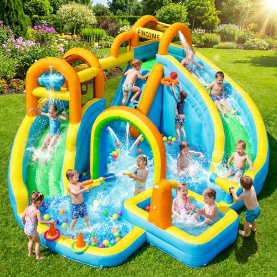 Toboggan aquatique gonflable d - Kids Outdoor Pool avis et prix