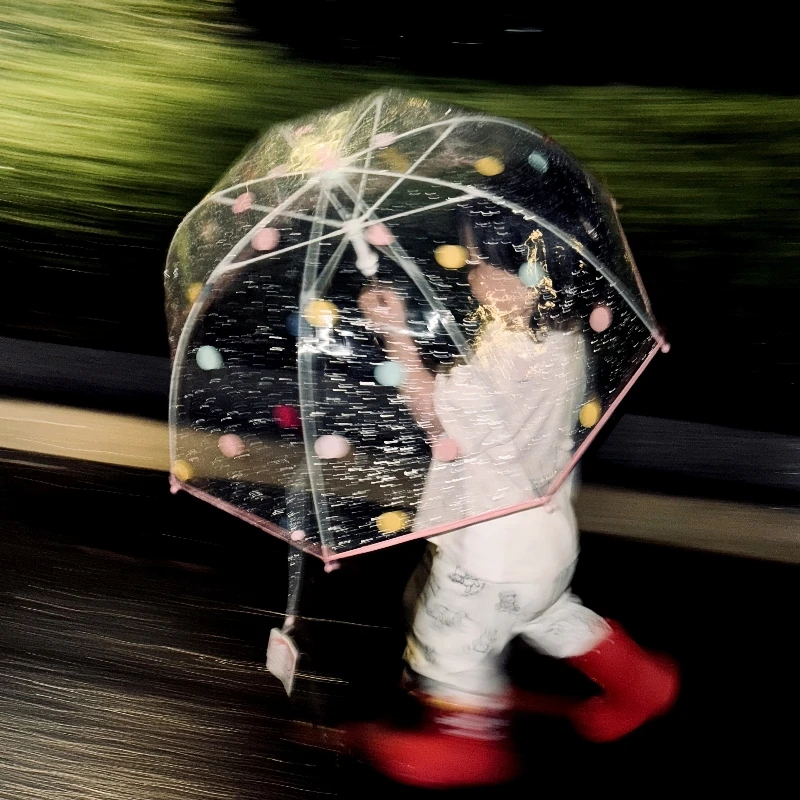 Parapluie transparent à pois p - Kids Outdoor Umbrella avis et prix