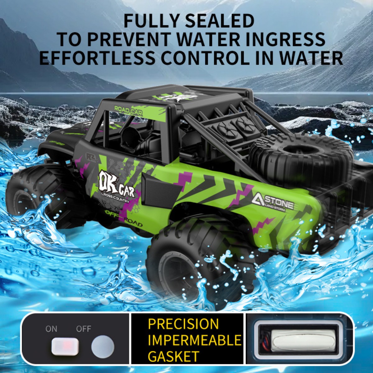 Voiture RC amphibie 4x4 tout-t - Kids Outdoor Vehicles avis et prix