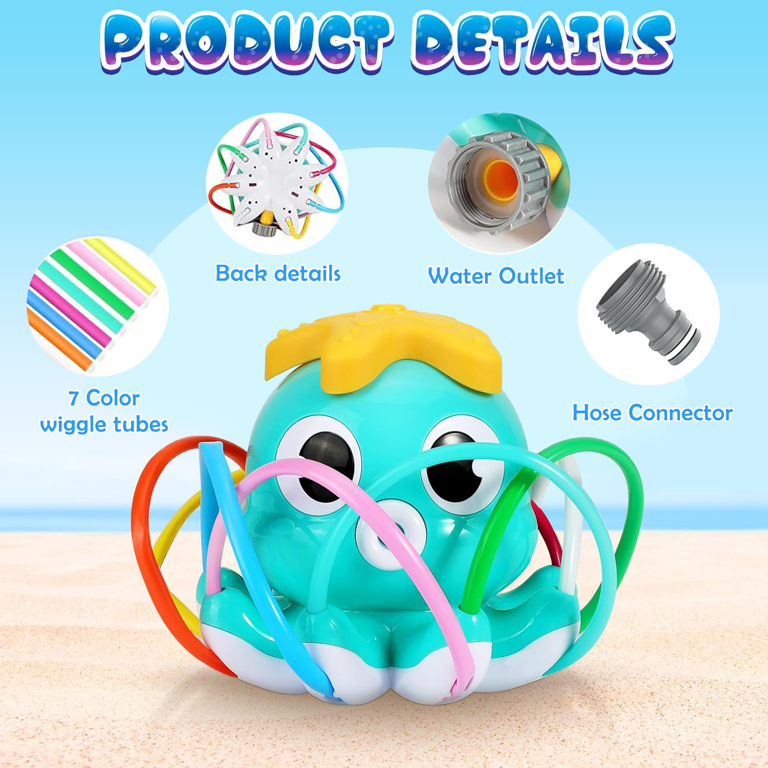 Arroseur de poulpe, jet d'eau, - Kids Outdoor Yard avis et prix