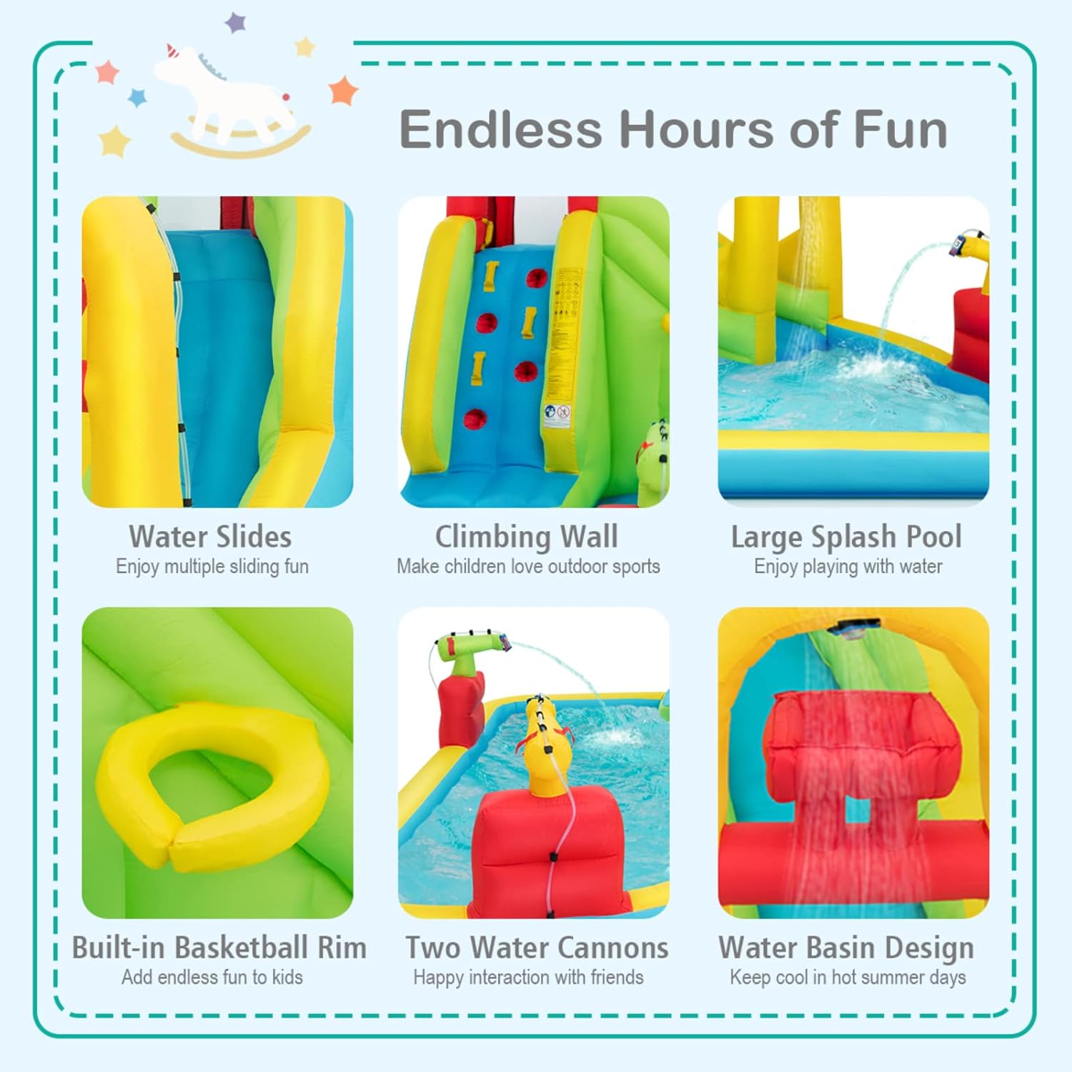 Parc aquatique gonflable géant - Kids Outdoor Pool avis et prix
