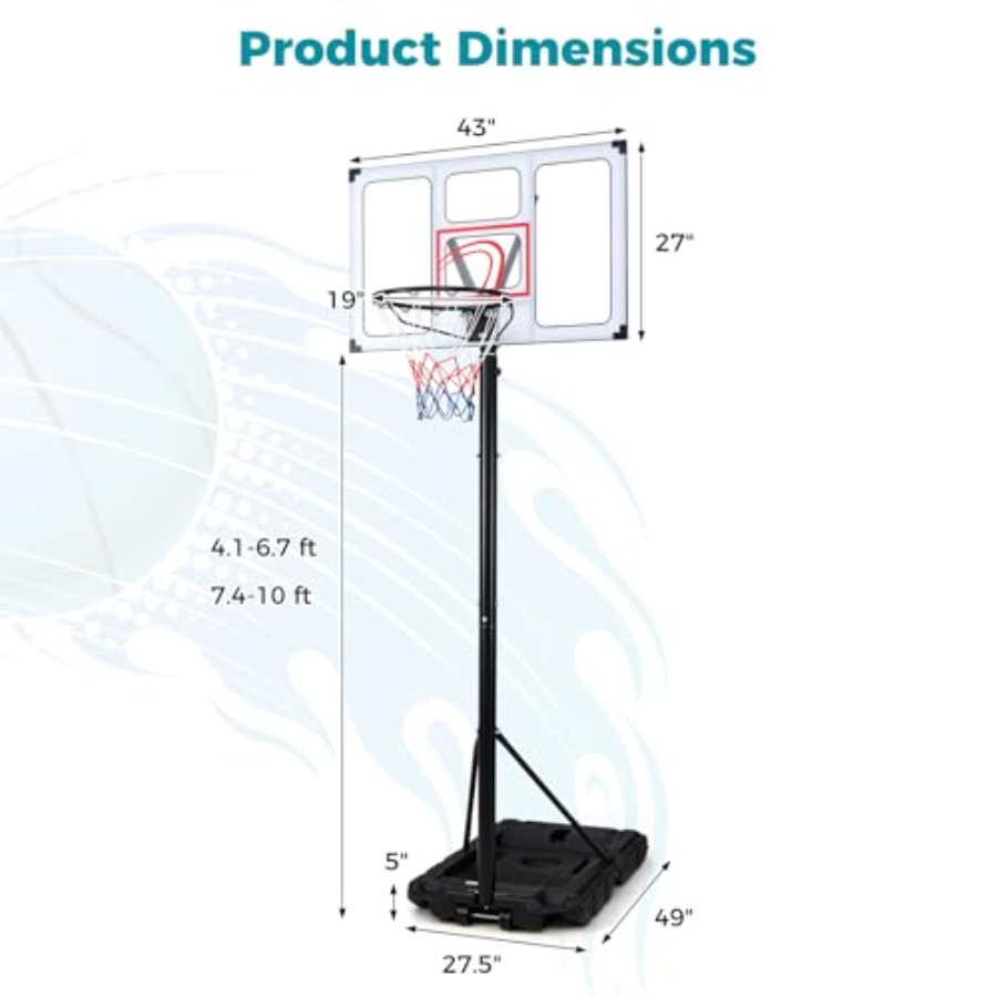 Panier de basket-ball d'extéri - Basketball Hoop Outdoor avis et prix