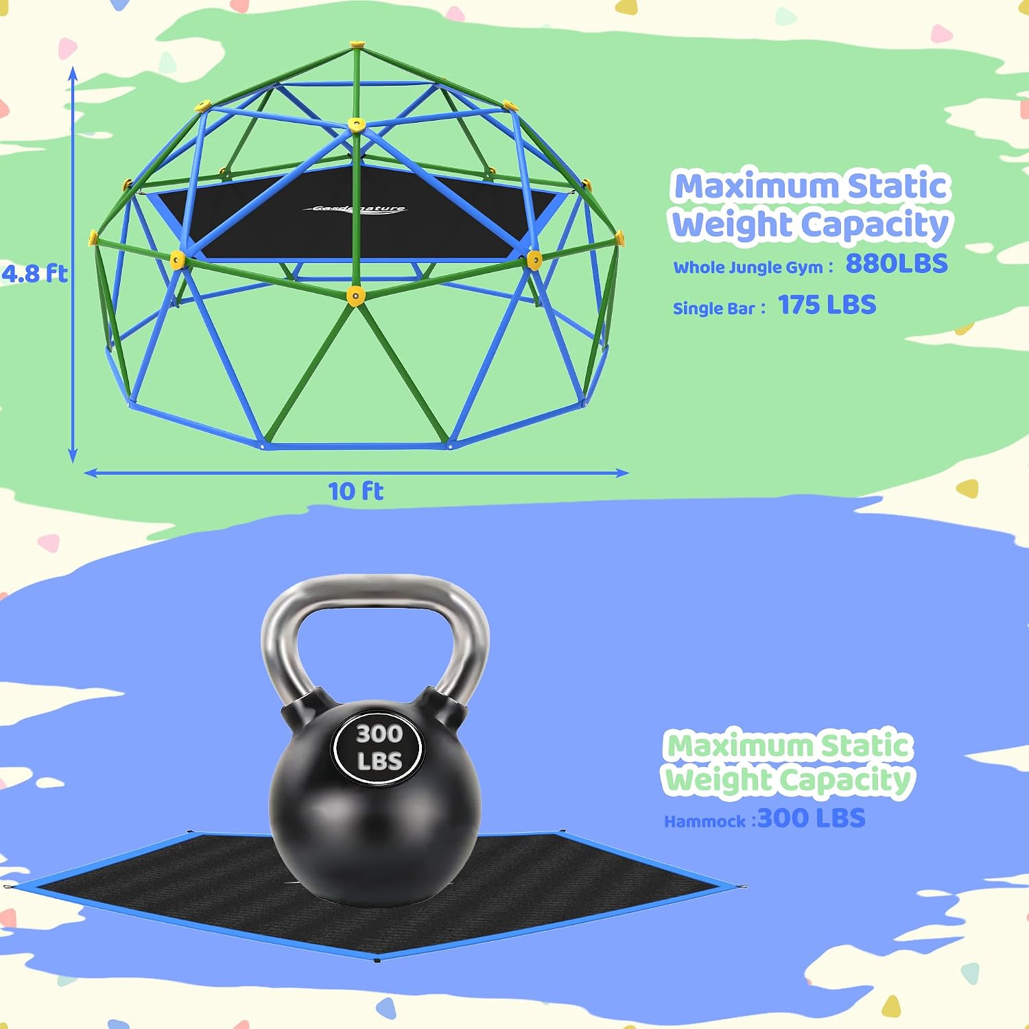 Dôme d'escalade de 10 pieds av - Kids Outdoor Dome Climber avis et prix