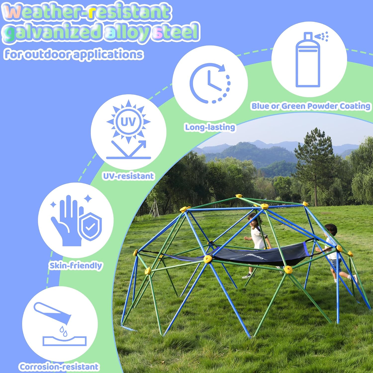 Dôme d'escalade de 10 pieds av - Kids Outdoor Dome Climber avis et prix