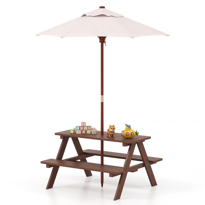 Ensemble table et banc de piqu - Kids Outdoor Umbrella avis et prix